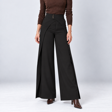 Pantalon large à pans croisés — Julie