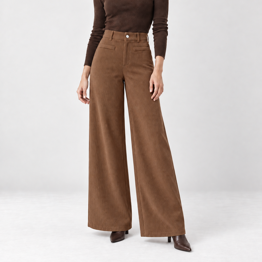 Pantaloni palazzo in velluto a coste — Léa