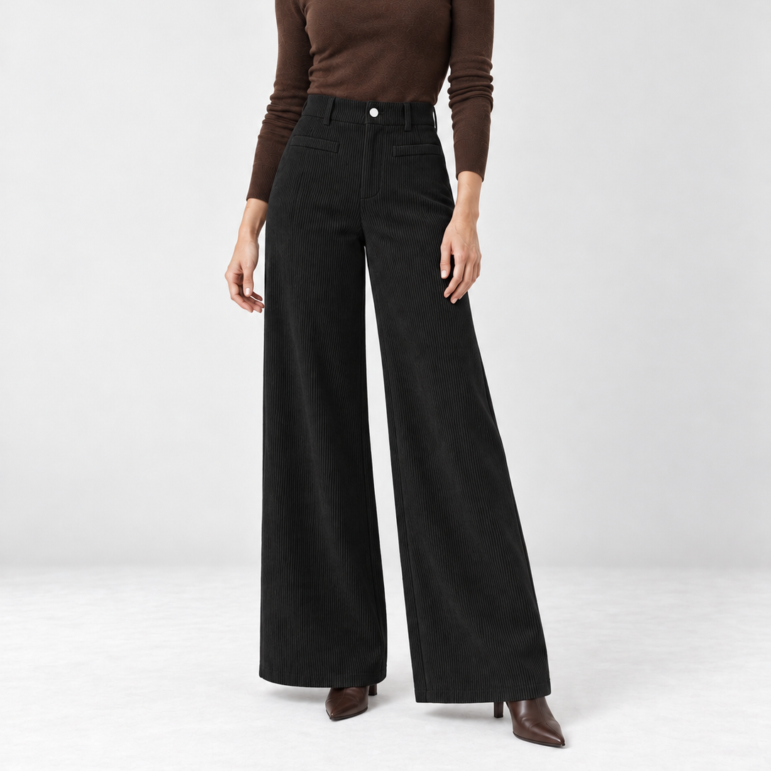 Pantaloni palazzo in velluto a coste — Léa
