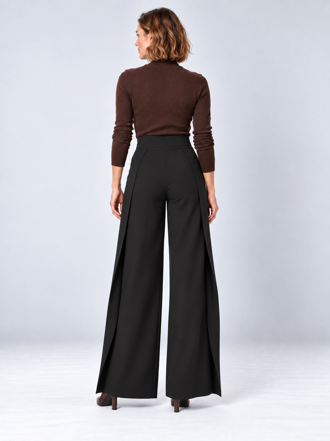 Julie - Wide-leg wrap trousers