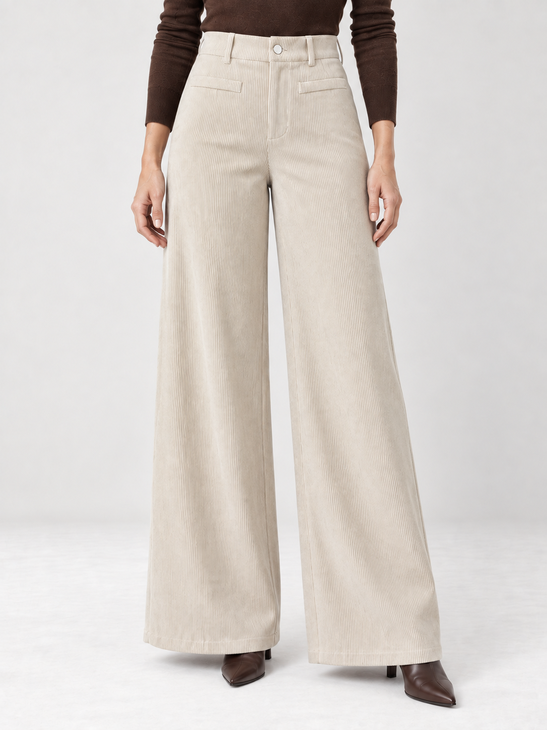 Pantaloni palazzo in velluto a coste — Léa