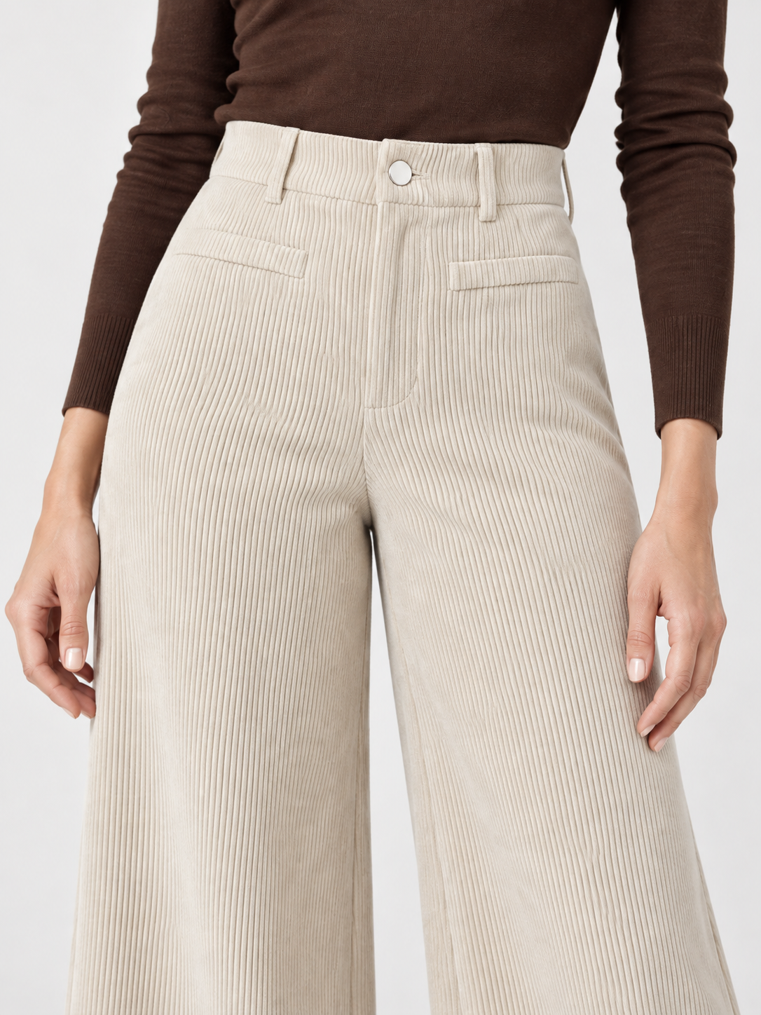 Pantaloni palazzo in velluto a coste — Léa