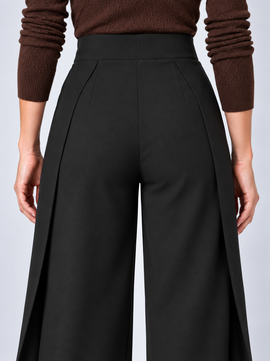 Julie - Wide-leg wrap trousers