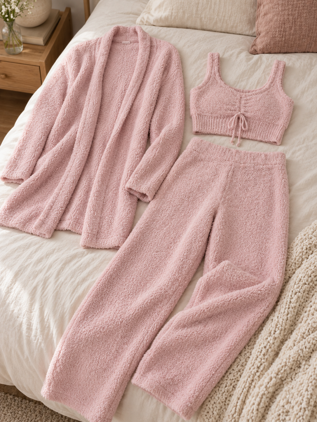 Ensemble pyjama 3 pièces avec pantalon long