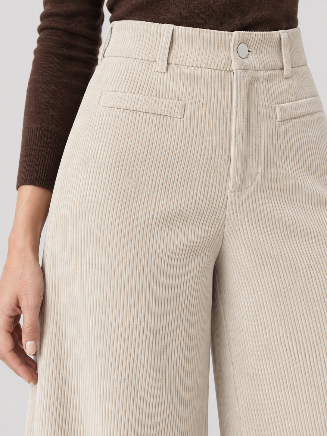 Pantaloni palazzo in velluto a coste — Léa