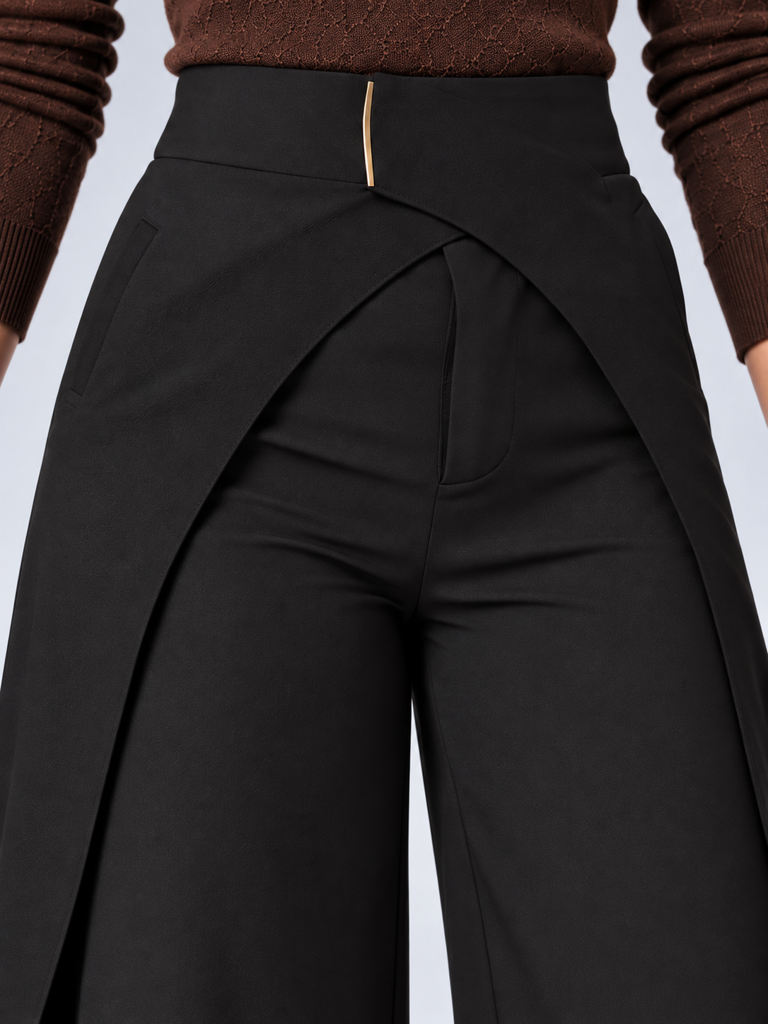 Julie - Wide-leg wrap trousers