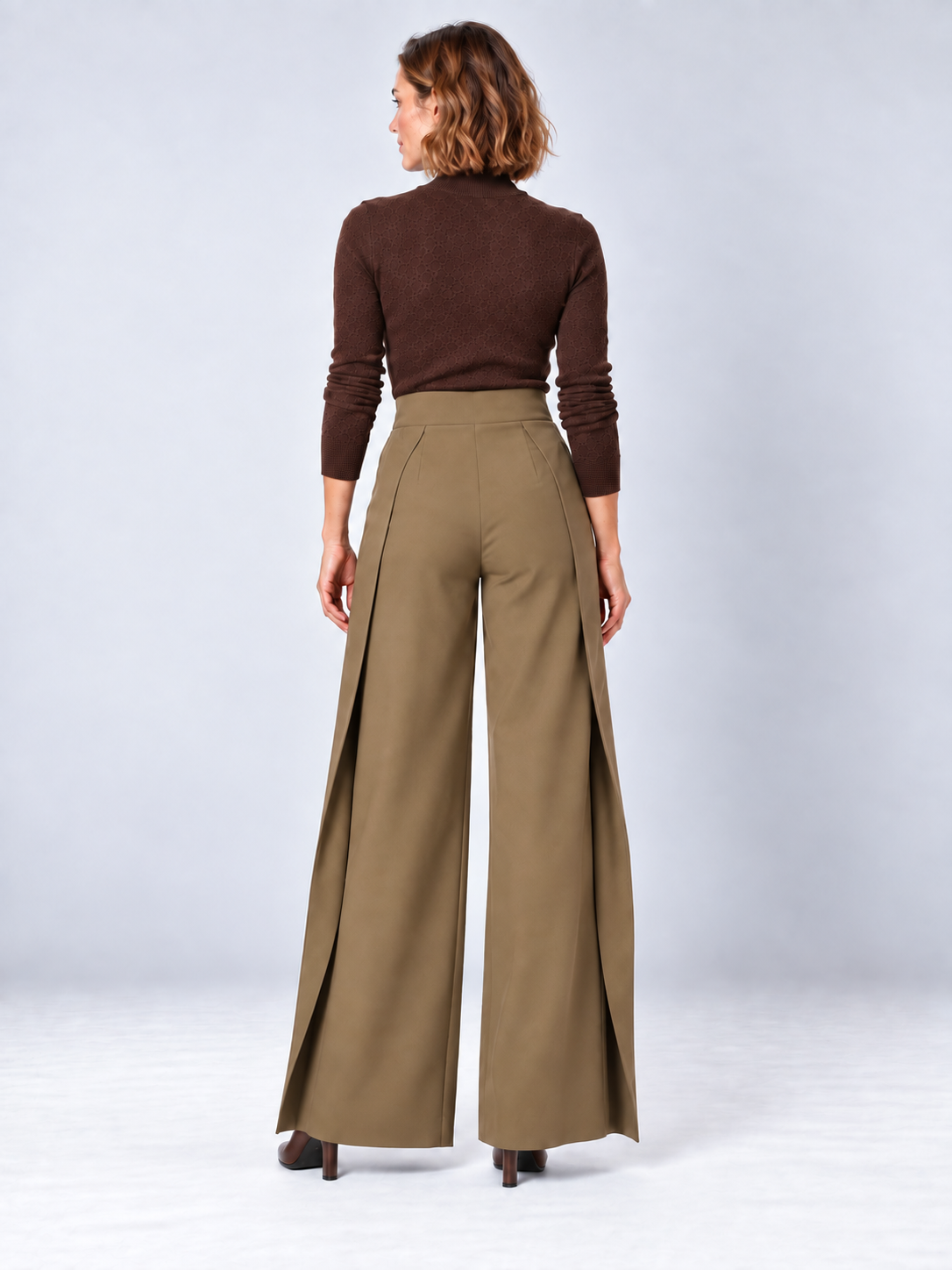 Julie - Wide-leg wrap trousers