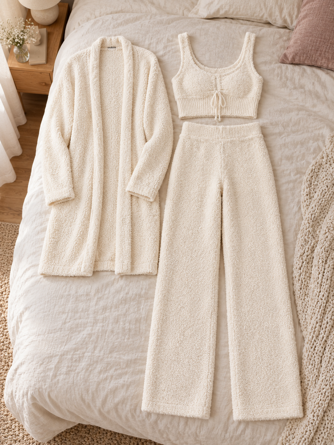 Ensemble pyjama 3 pièces avec pantalon long