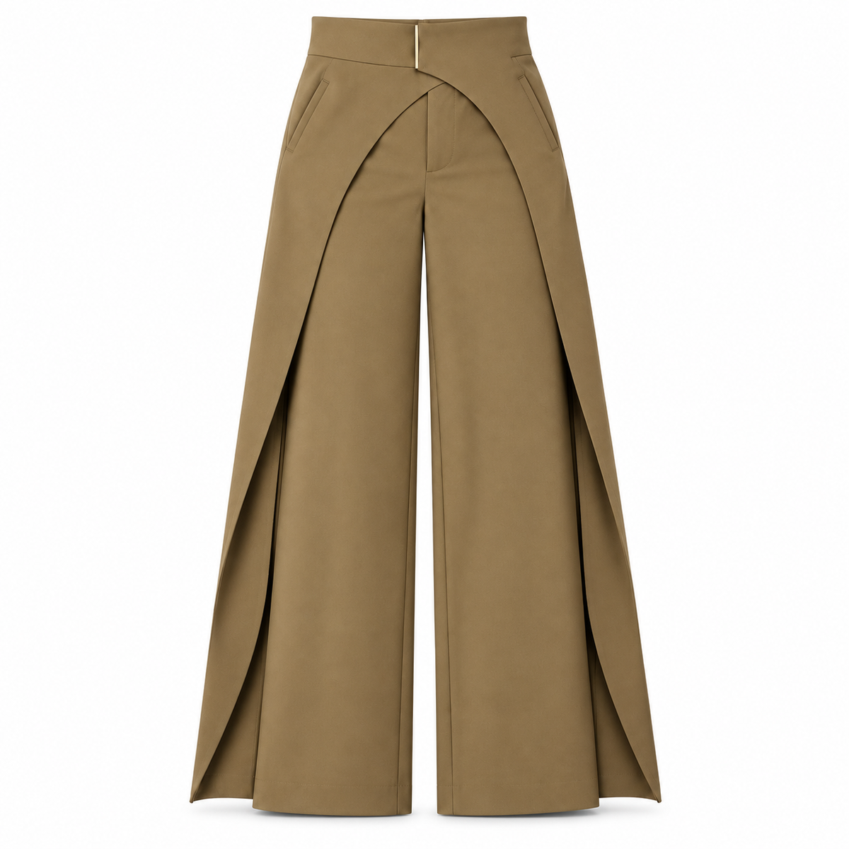 Julie - Wide-leg wrap trousers