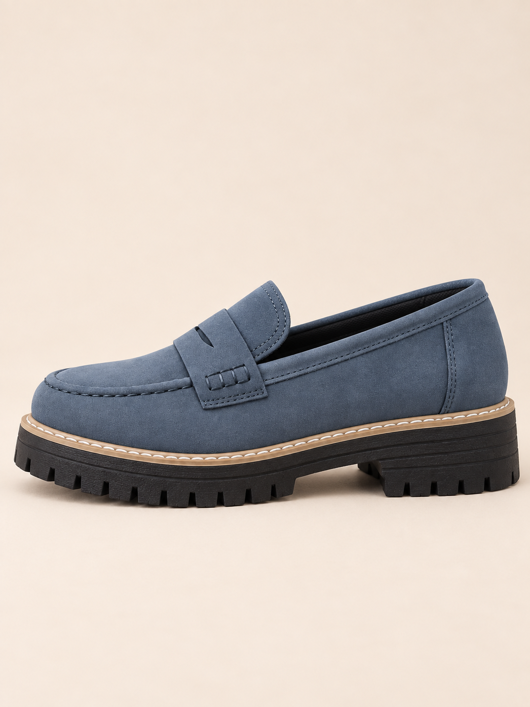 Aliénor — Bleu ardoise — Profil.