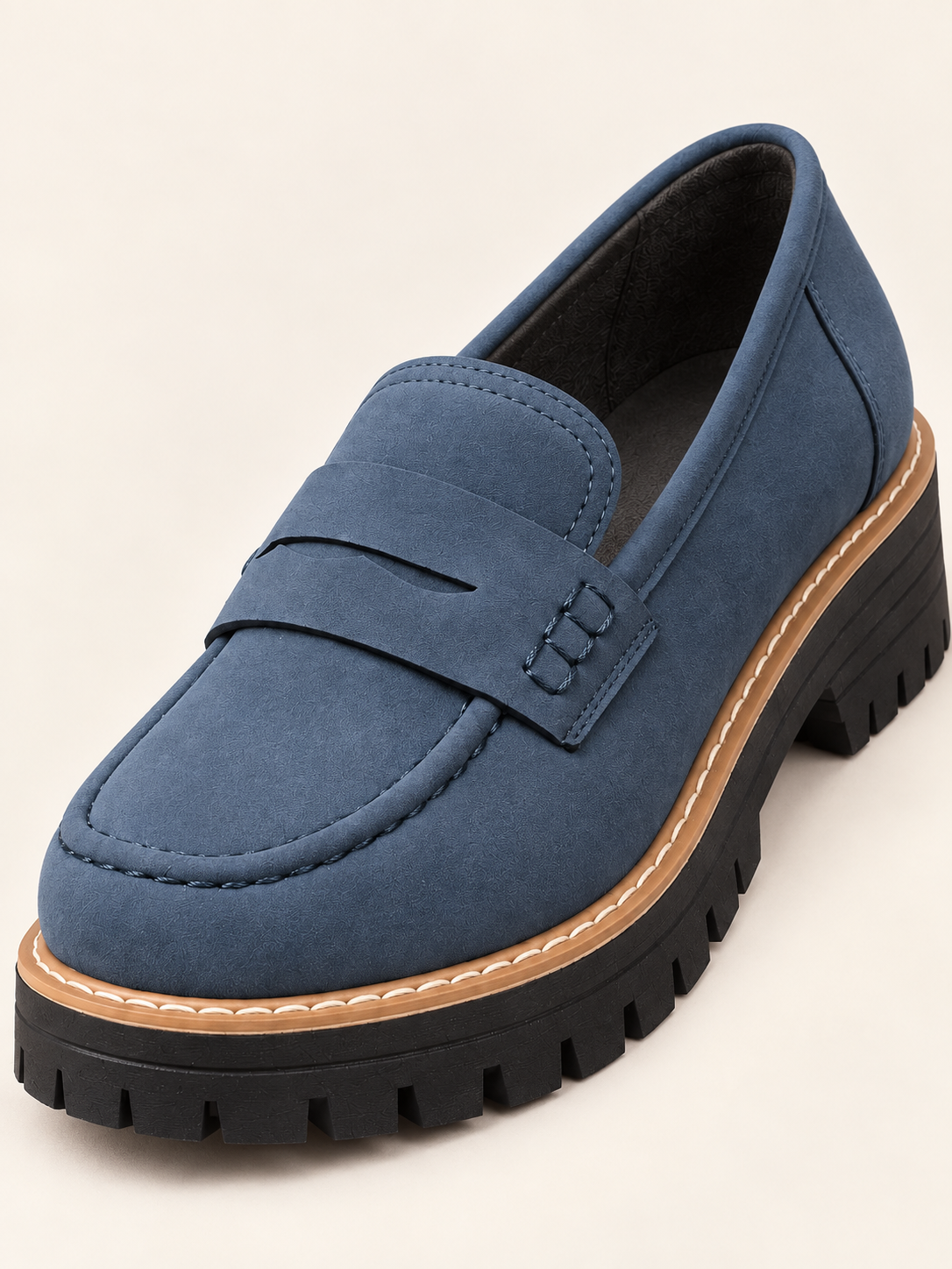Aliénor — Bleu ardoise — Détail de la semelle.