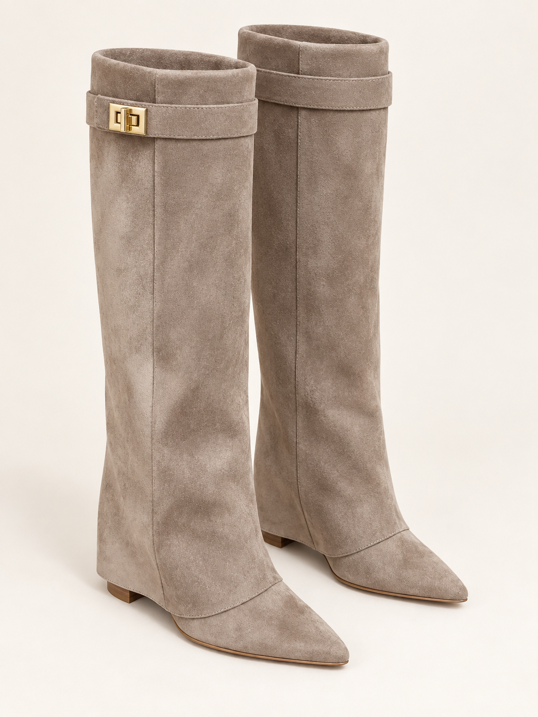 Amandine — Beige — Vue trois-quarts en plongée