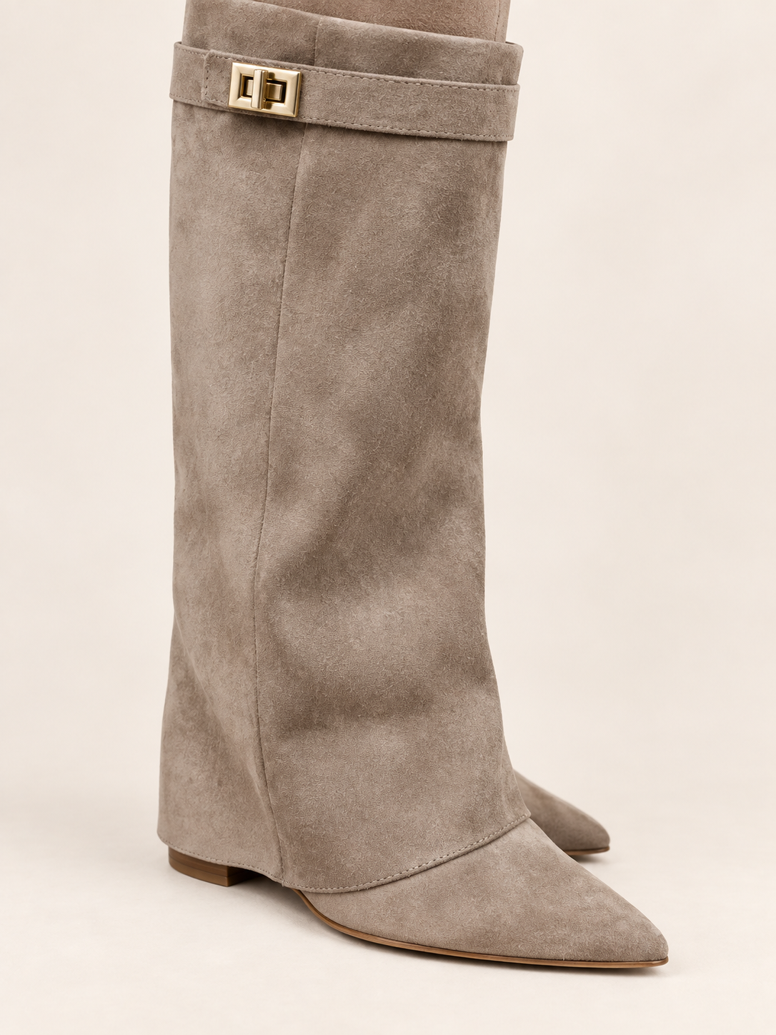 Amandine — Beige — Détail du bout et de la semelle