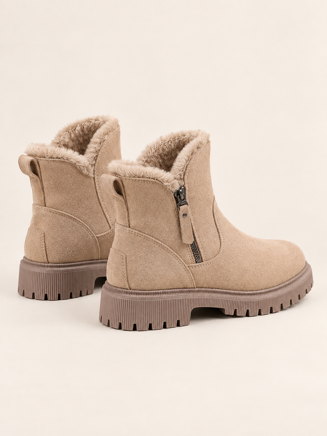 Noémie — Soft-lined faux suede ankle boots