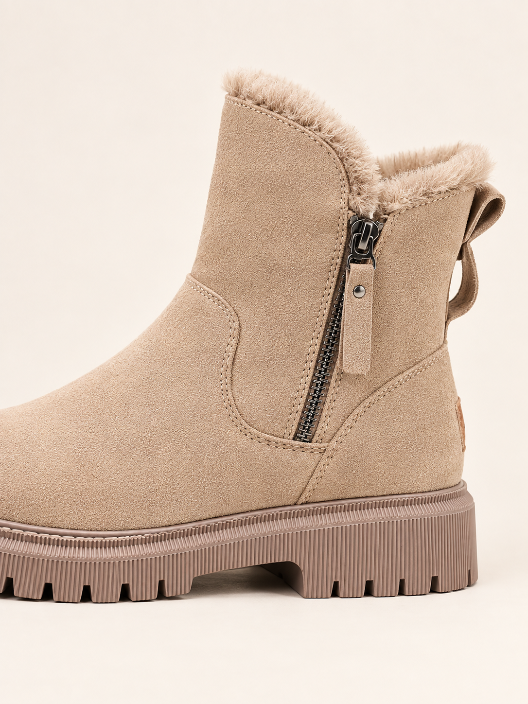 Noémie — Soft-lined faux suede ankle boots
