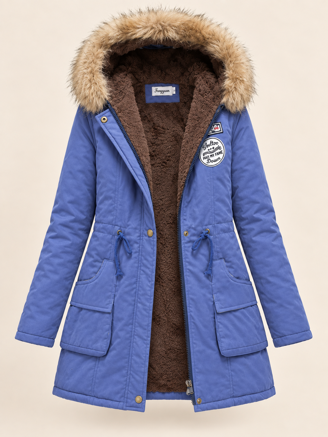Parka con cappuccio e fodera in pile — Éloïse
