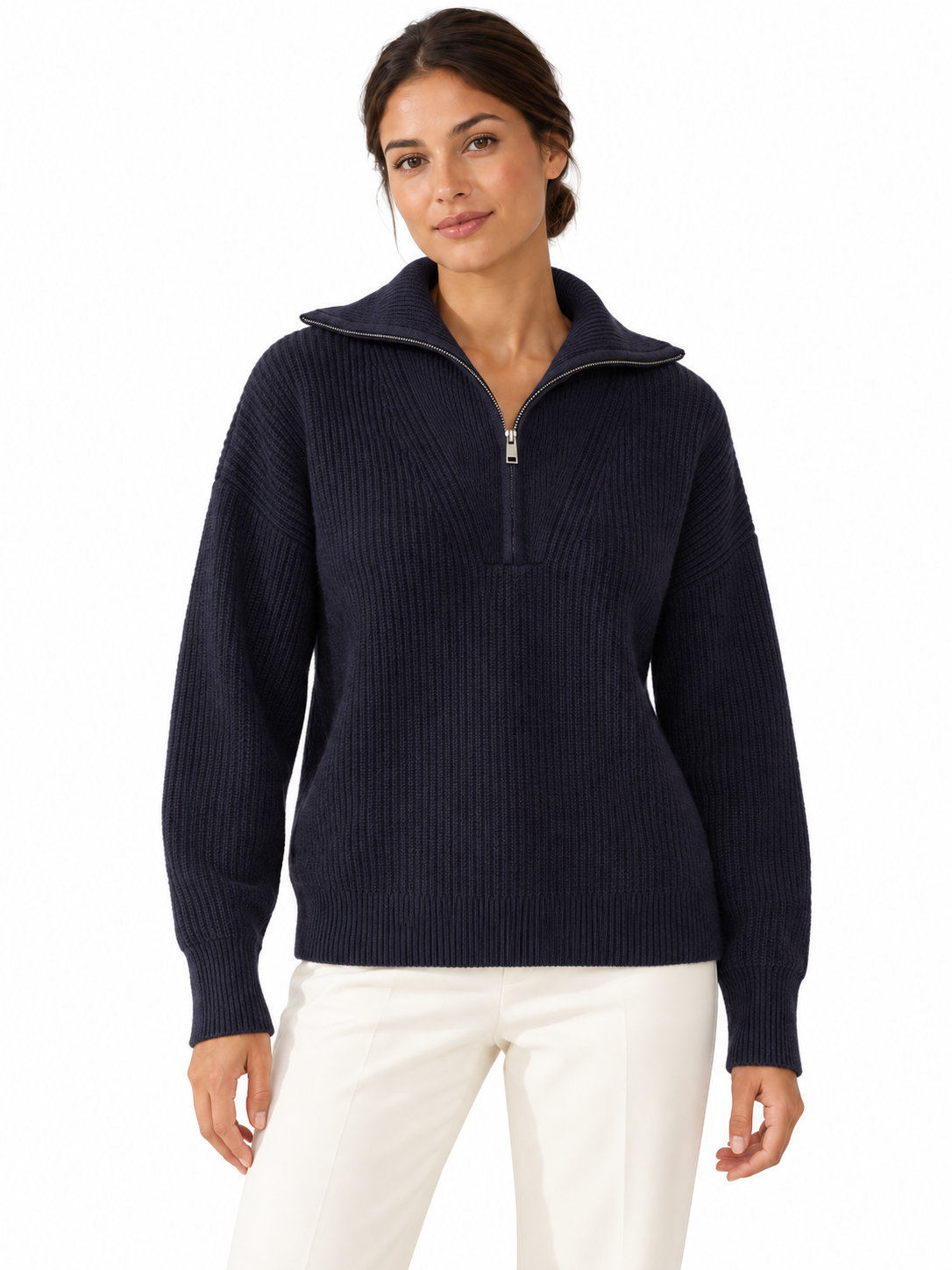 Pull en laine à col camionneur — Jeanne