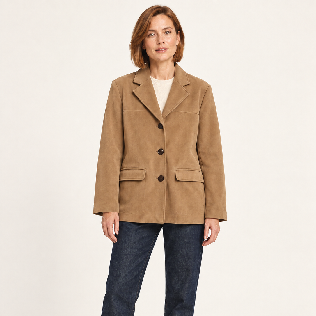 Veste en suédine à trois boutons — Mathilde