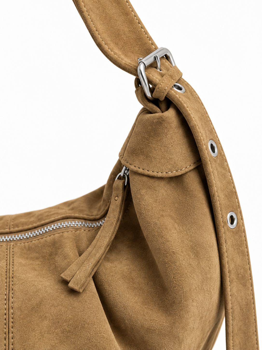 Sac porté épaule en daim — Suzanne