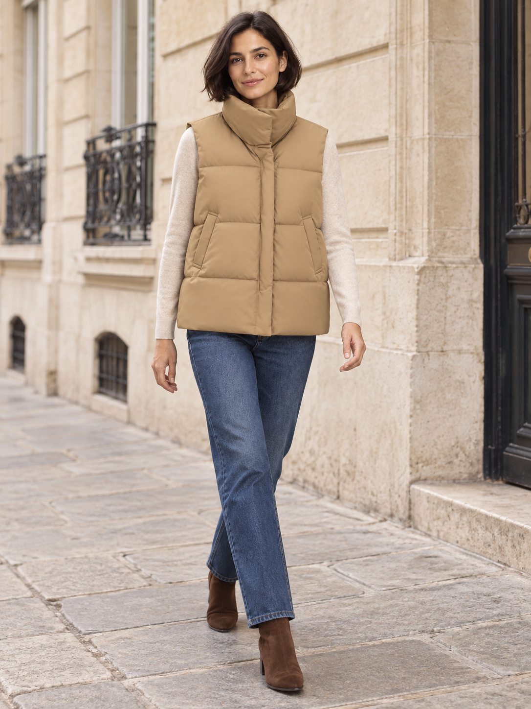 Piumino smanicato impermeabile — Garance