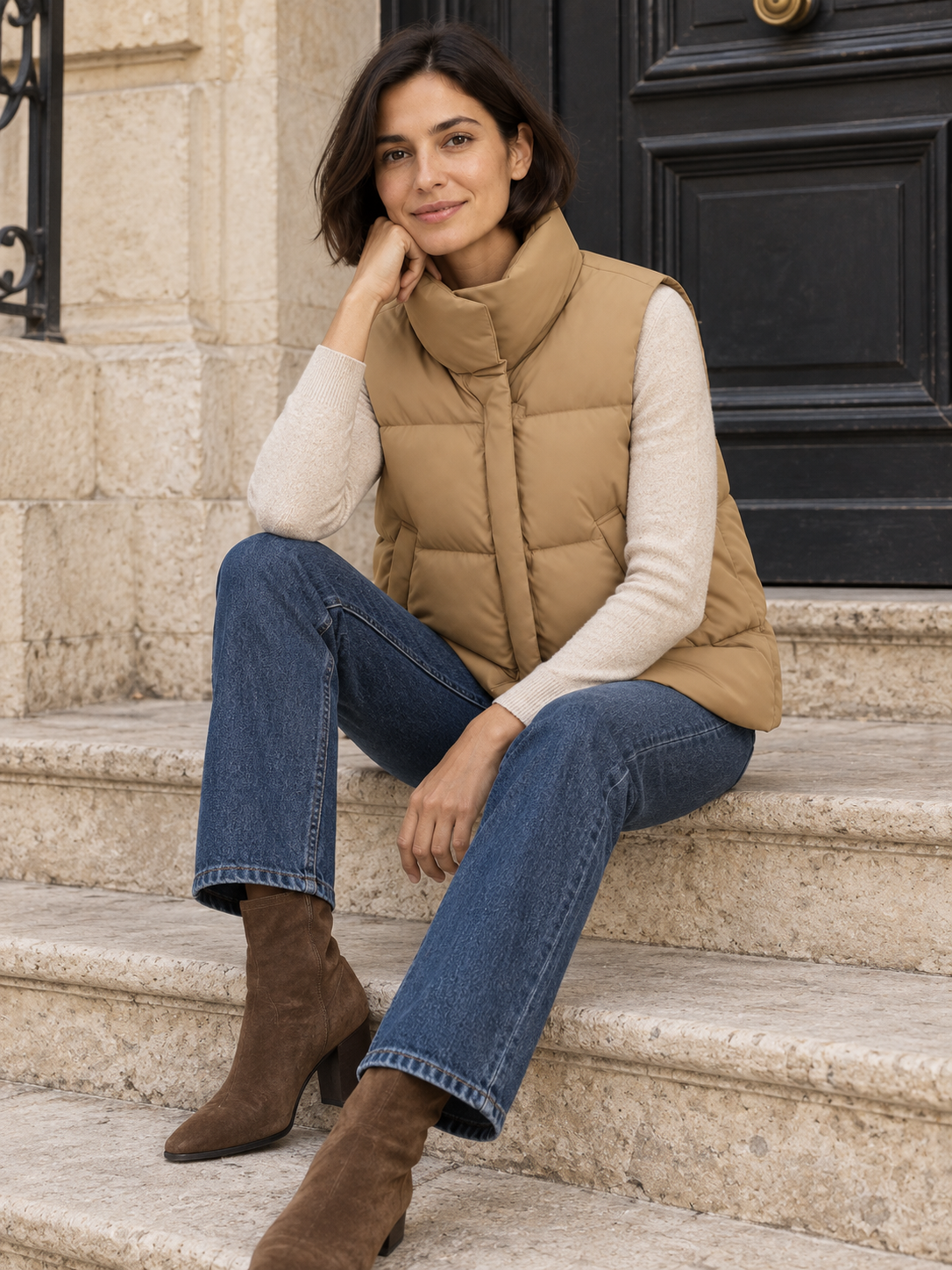 Piumino smanicato impermeabile — Garance