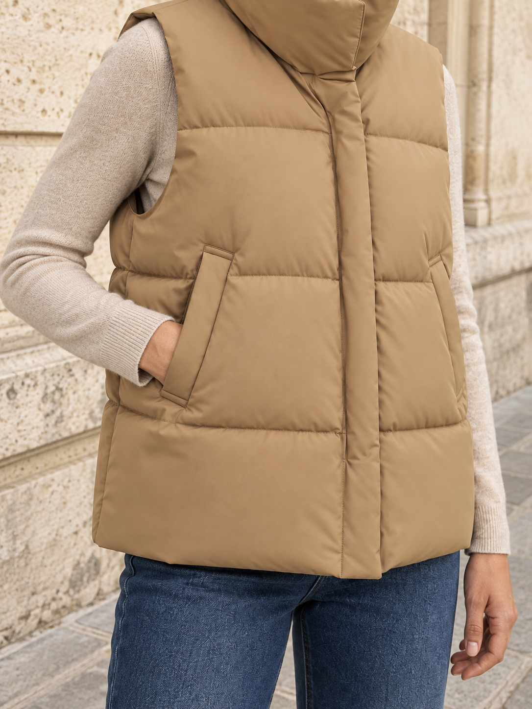 Piumino smanicato impermeabile — Garance