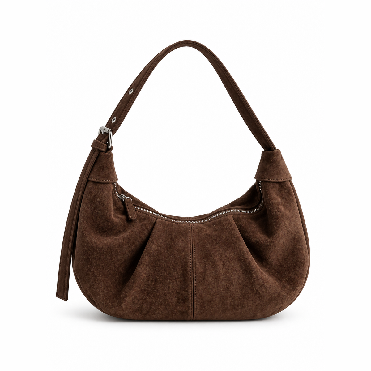 Sac porté épaule en daim — Suzanne