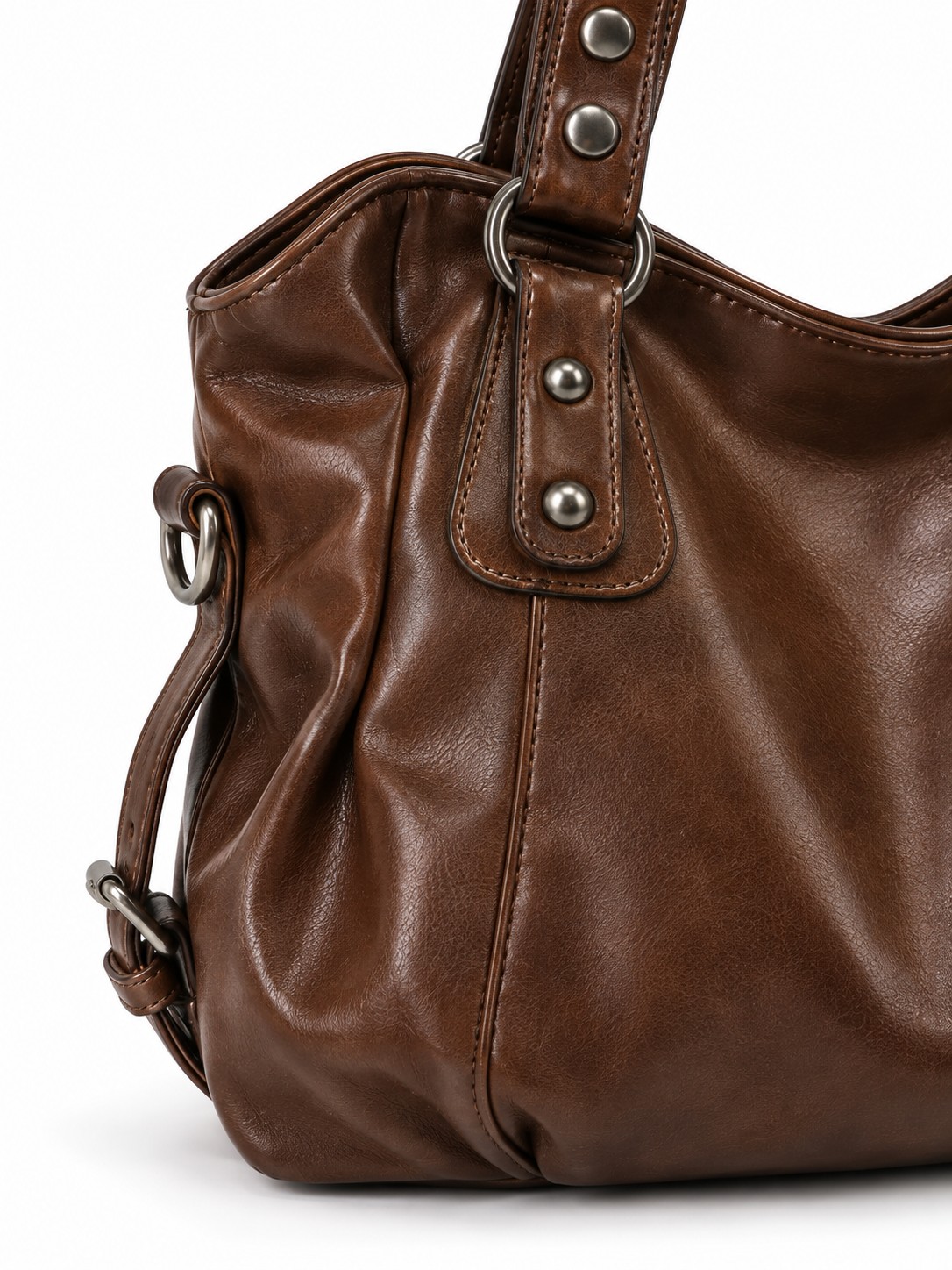 Sac porté épaule en cuir souple — Clémence