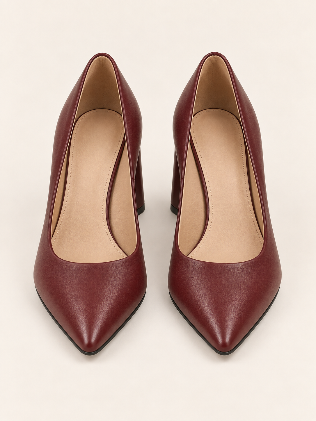 Escarpins Clotilde bordeaux — vue de face