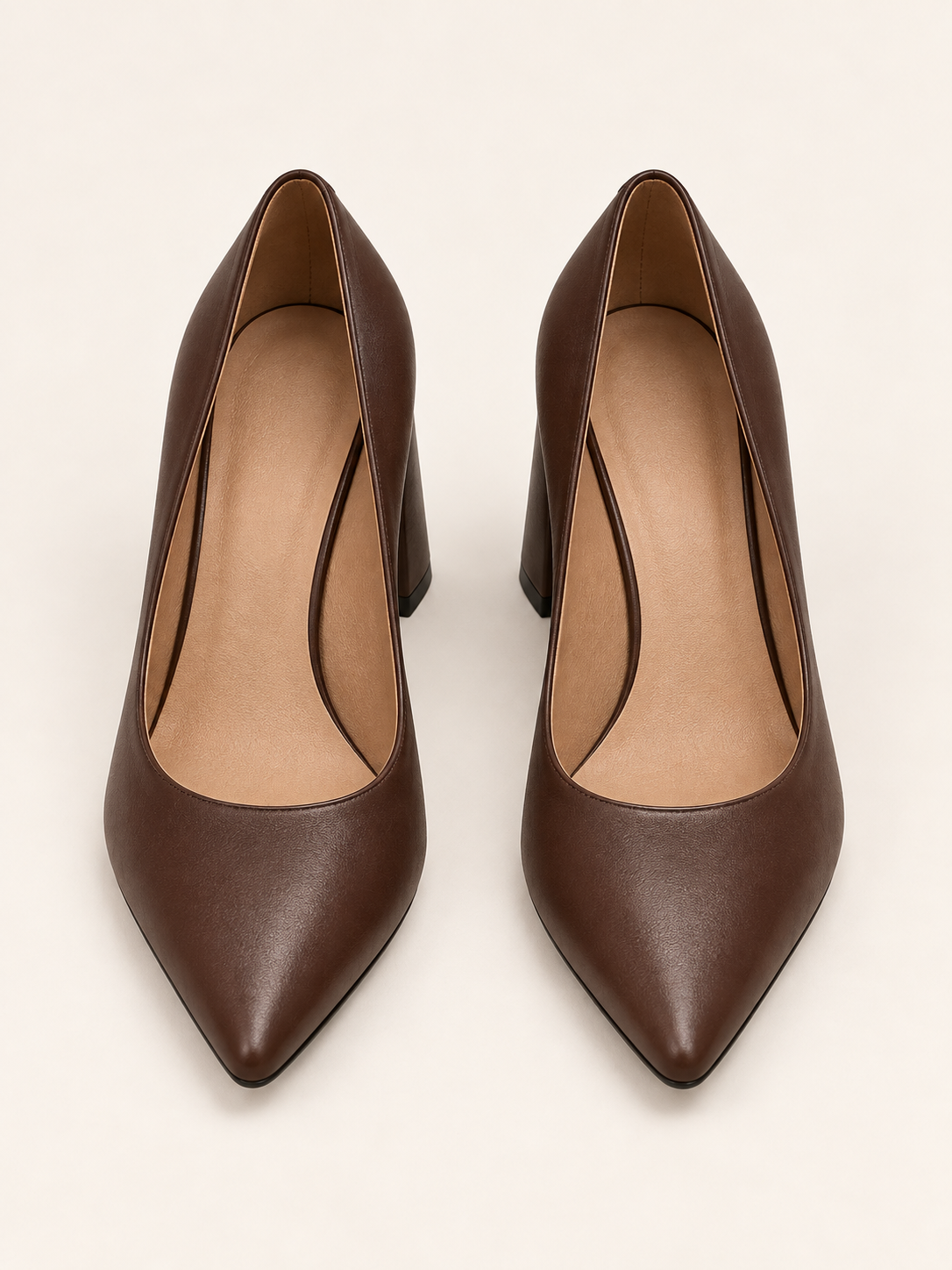 Escarpins Clotilde marron — vue de face