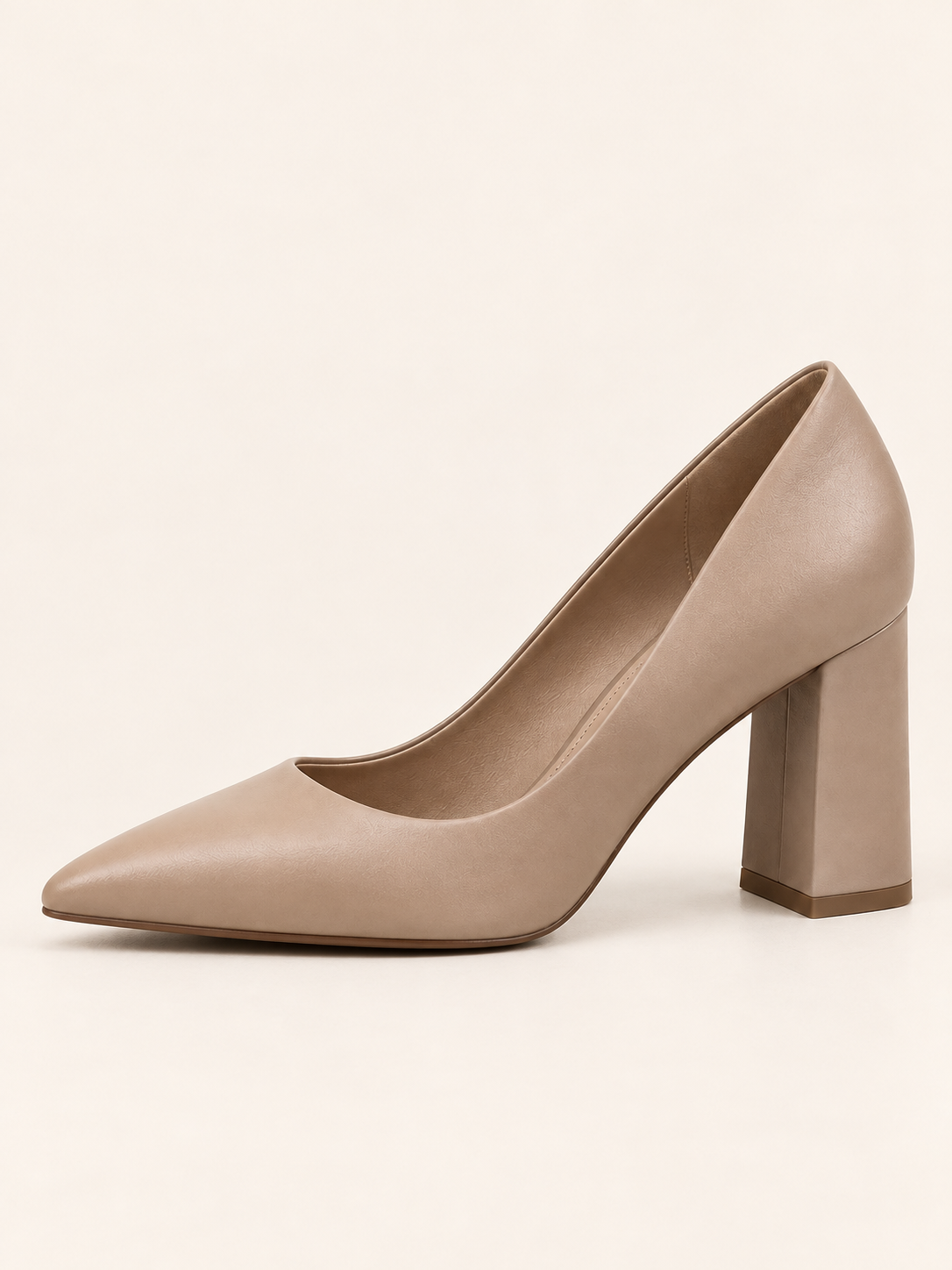 Escarpins Clotilde taupe — vue de profil