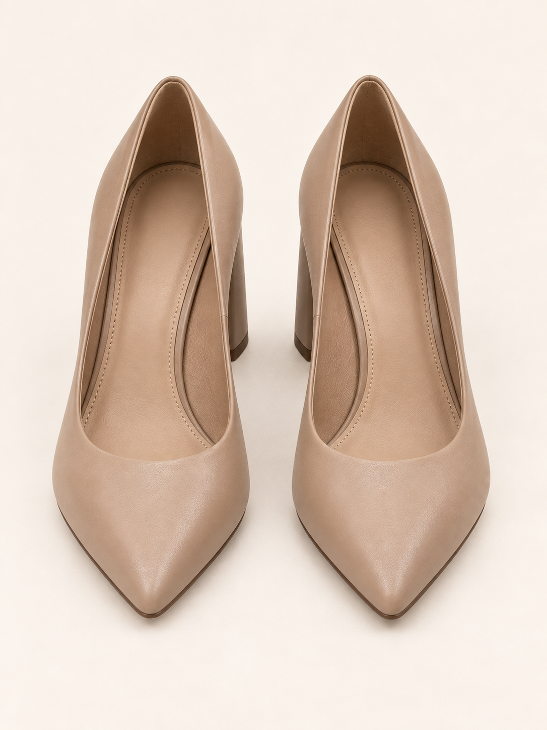 Escarpins Clotilde taupe — vue de face