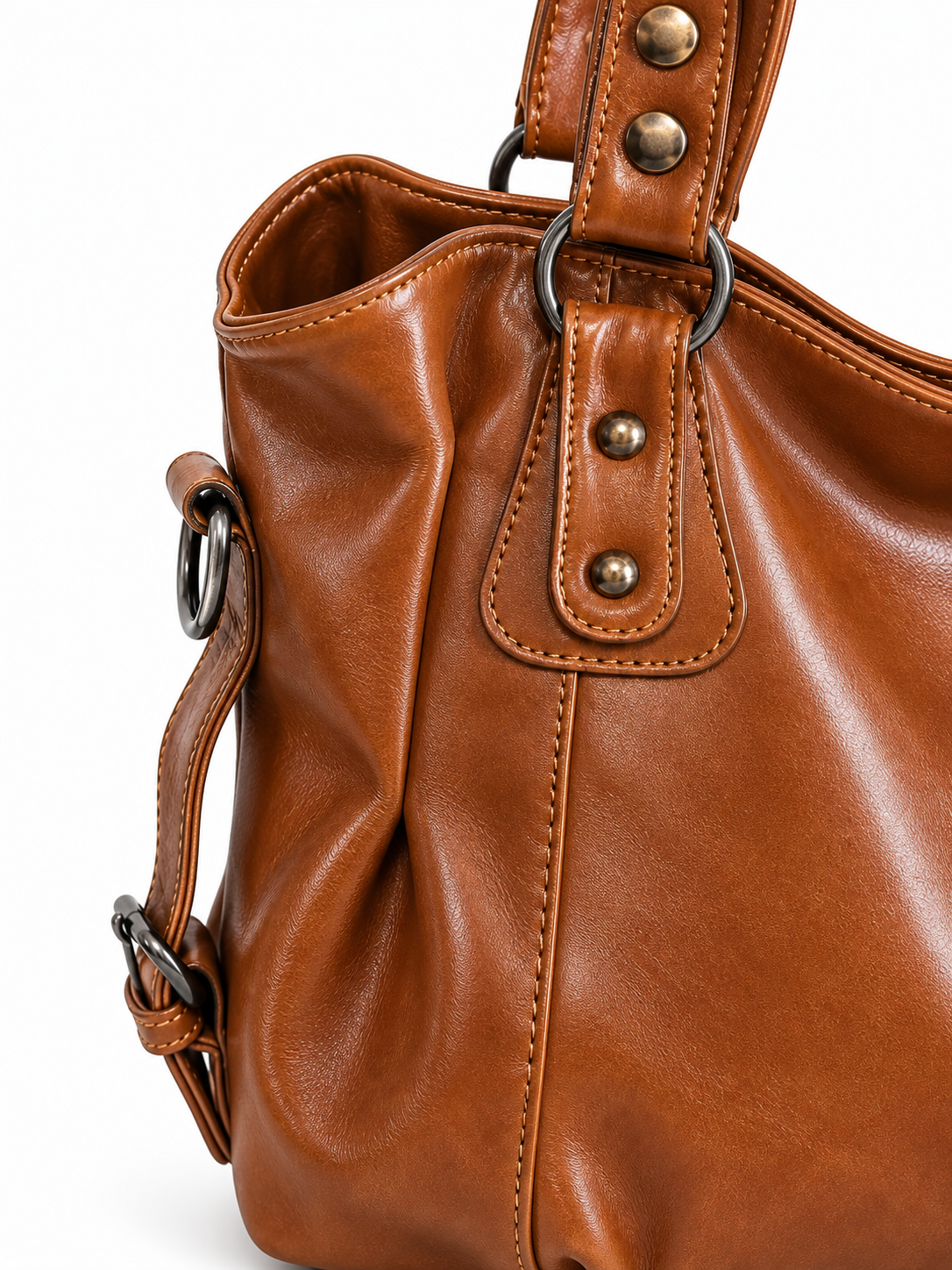 Sac porté épaule en cuir souple — Clémence