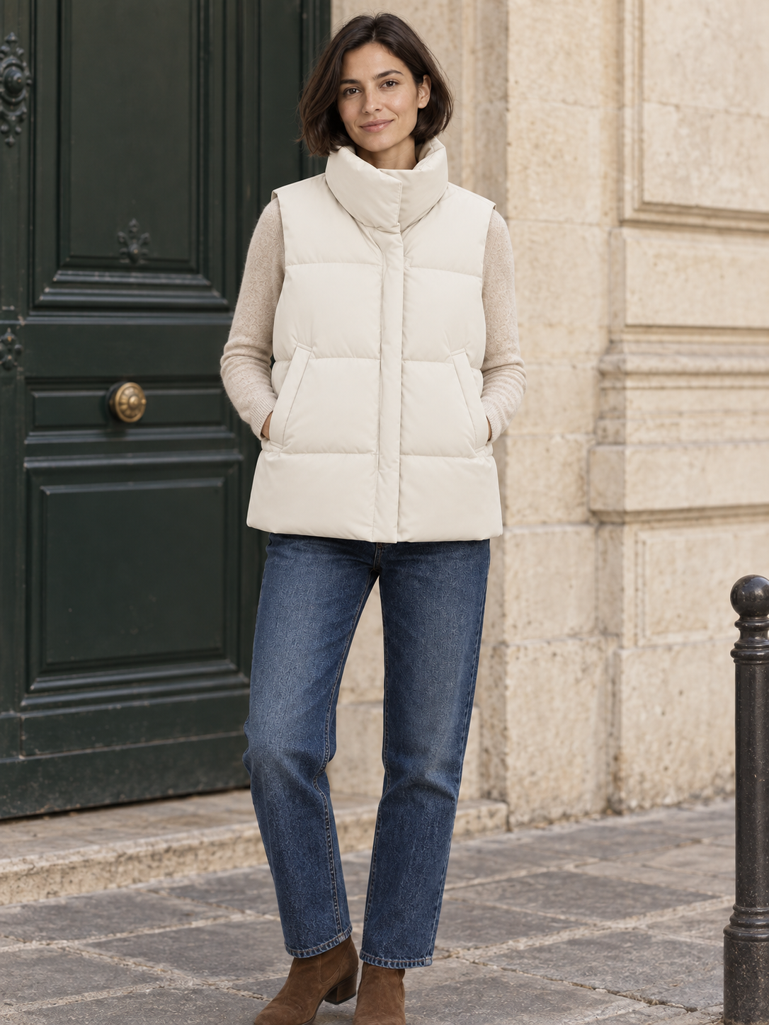 Piumino smanicato impermeabile — Garance