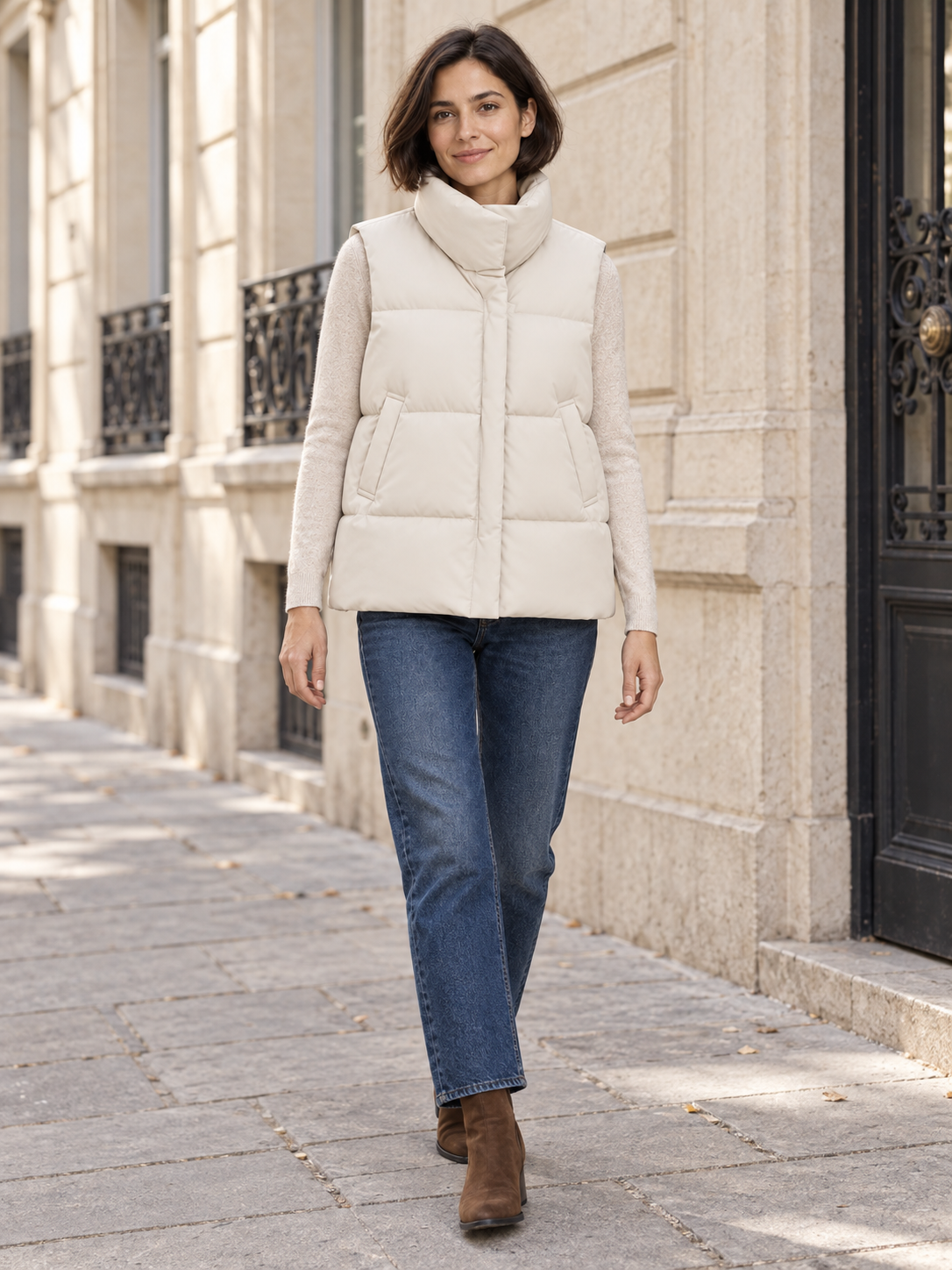 Piumino smanicato impermeabile — Garance