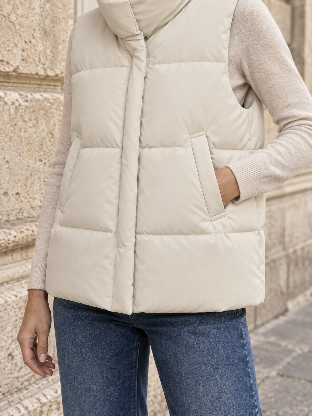 Piumino smanicato impermeabile — Garance