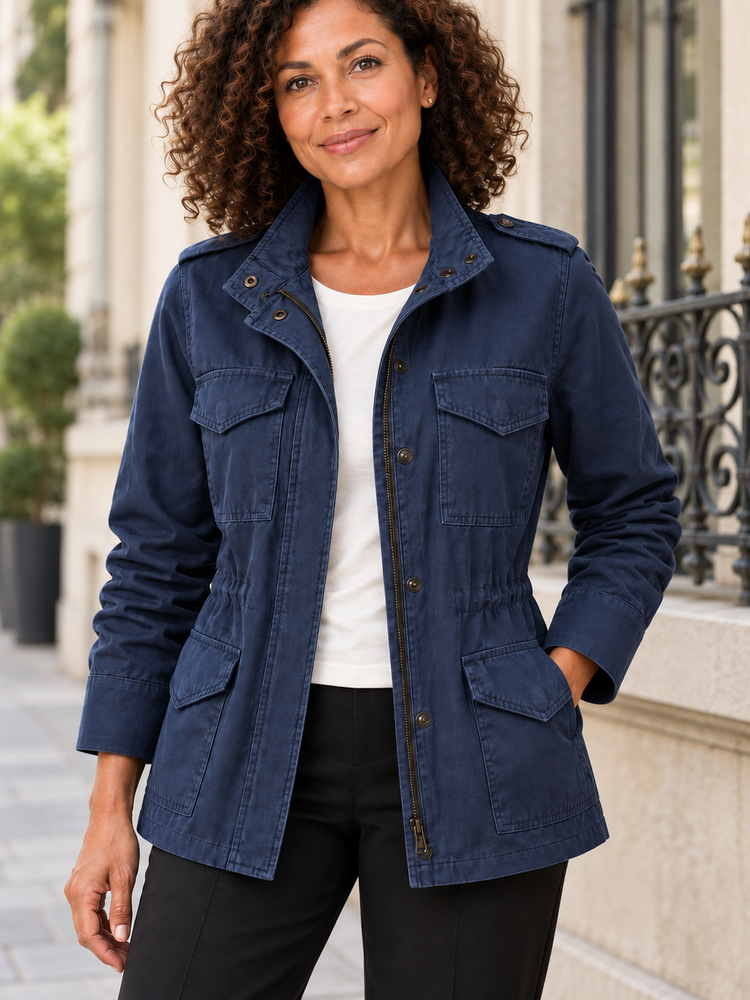 Gaëlle — Bleu marine — Détail de la taille