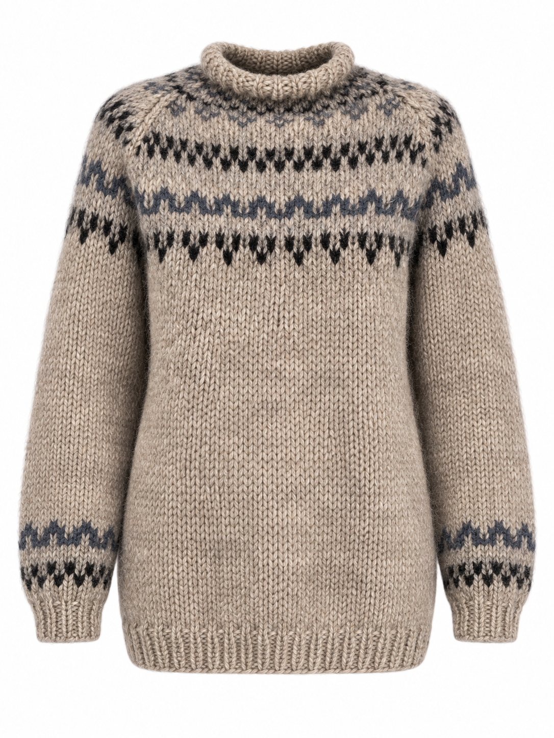 Maglione in lana con motivi jacquard — Adèle