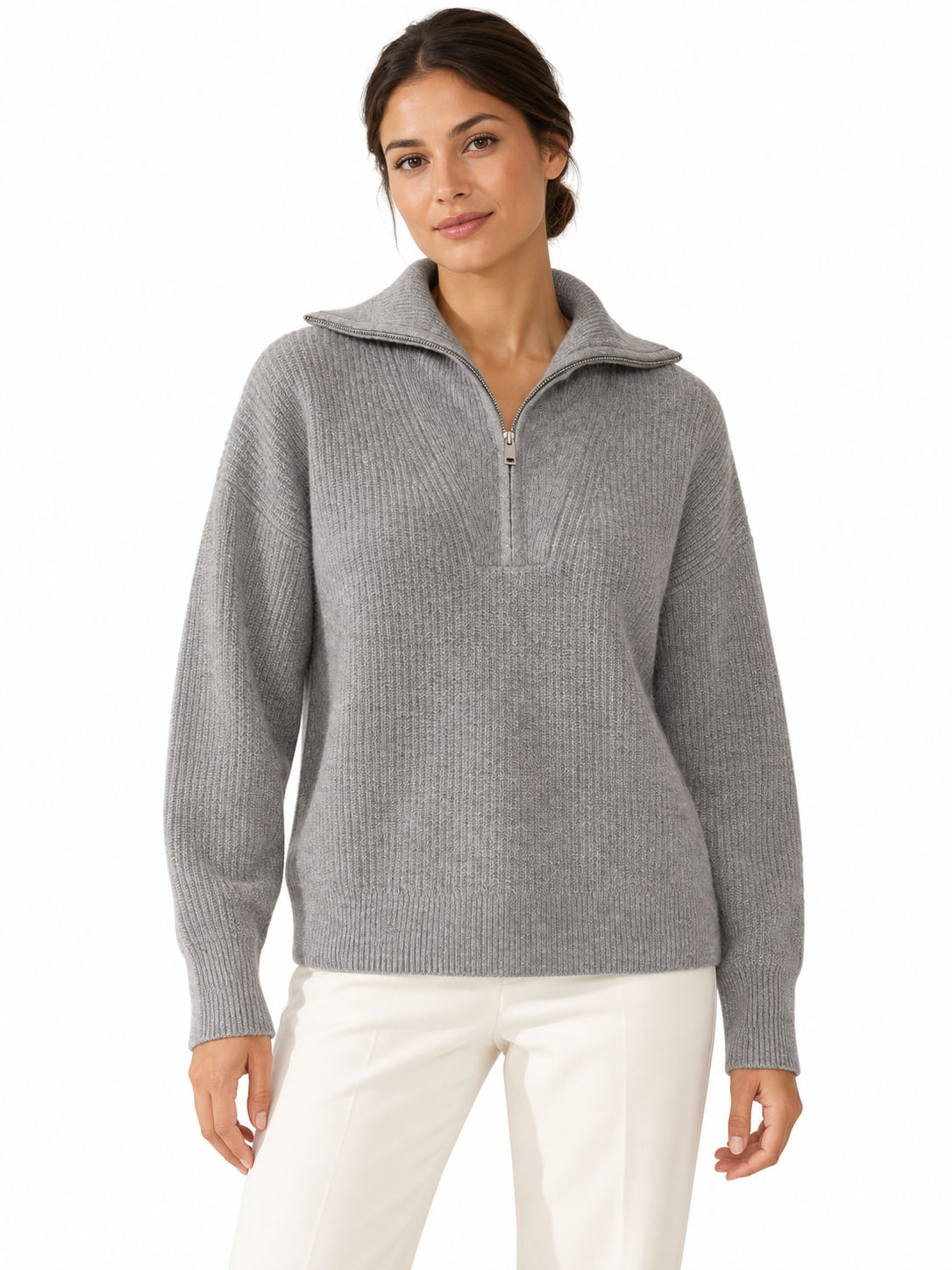 Pull en laine à col camionneur — Jeanne