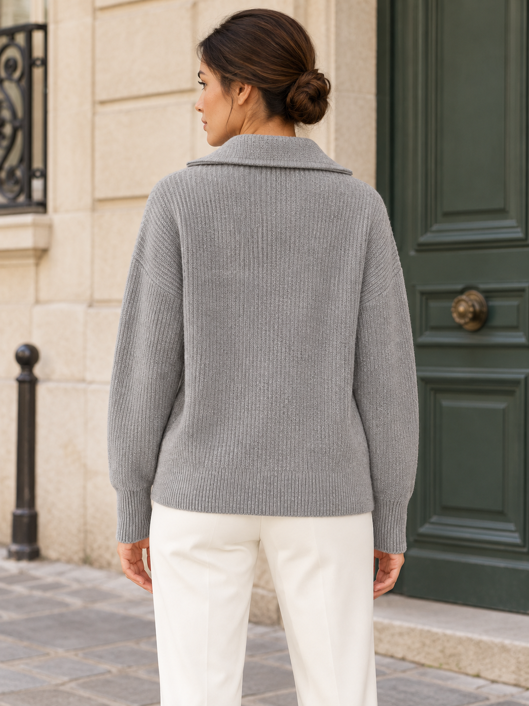Pull en laine à col camionneur — Jeanne