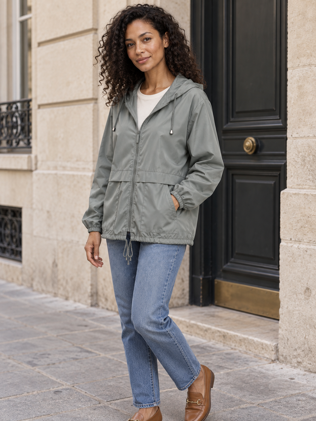 Sidonie — Hooded waterproof jacket
