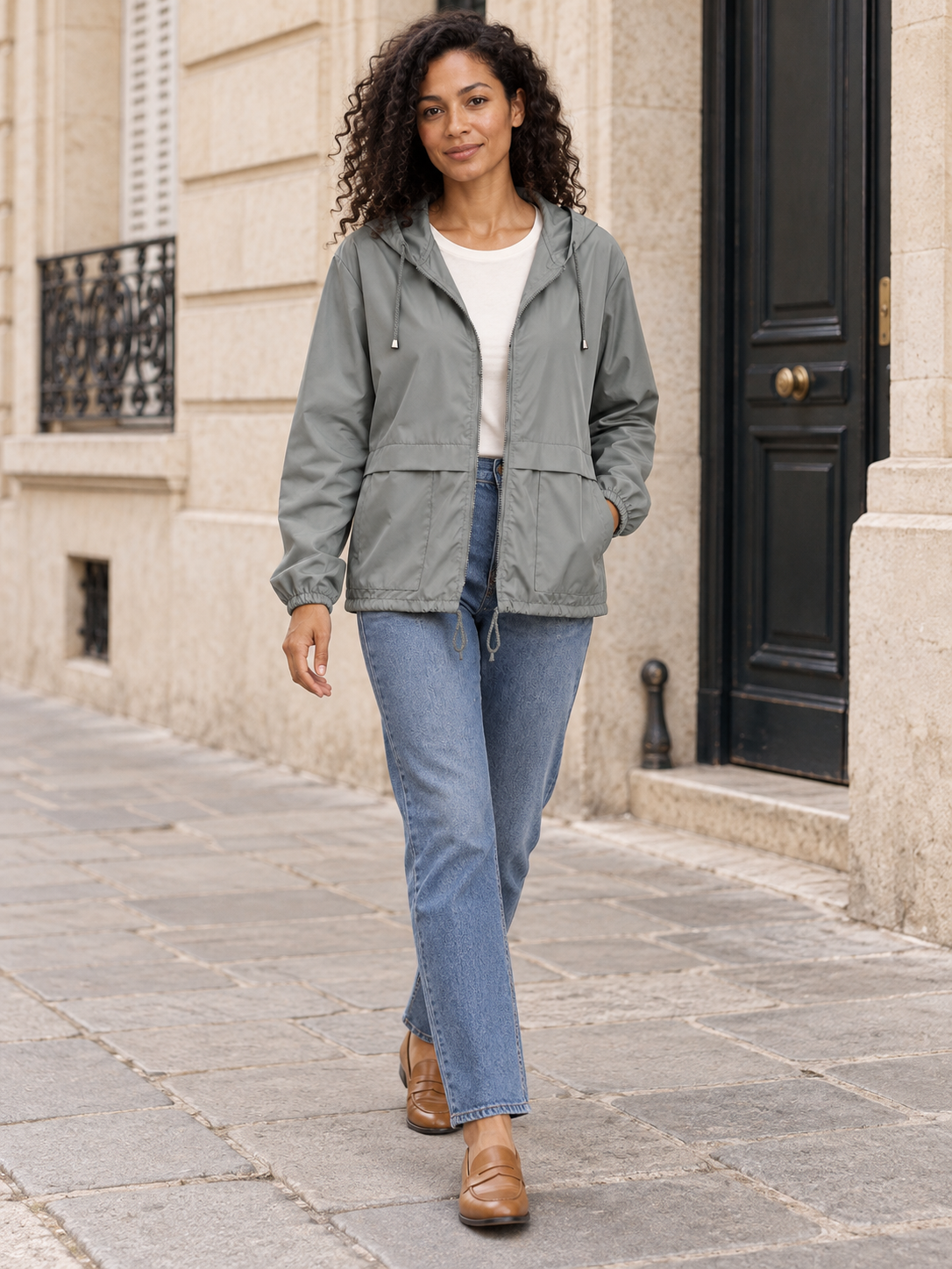 Sidonie — Hooded waterproof jacket
