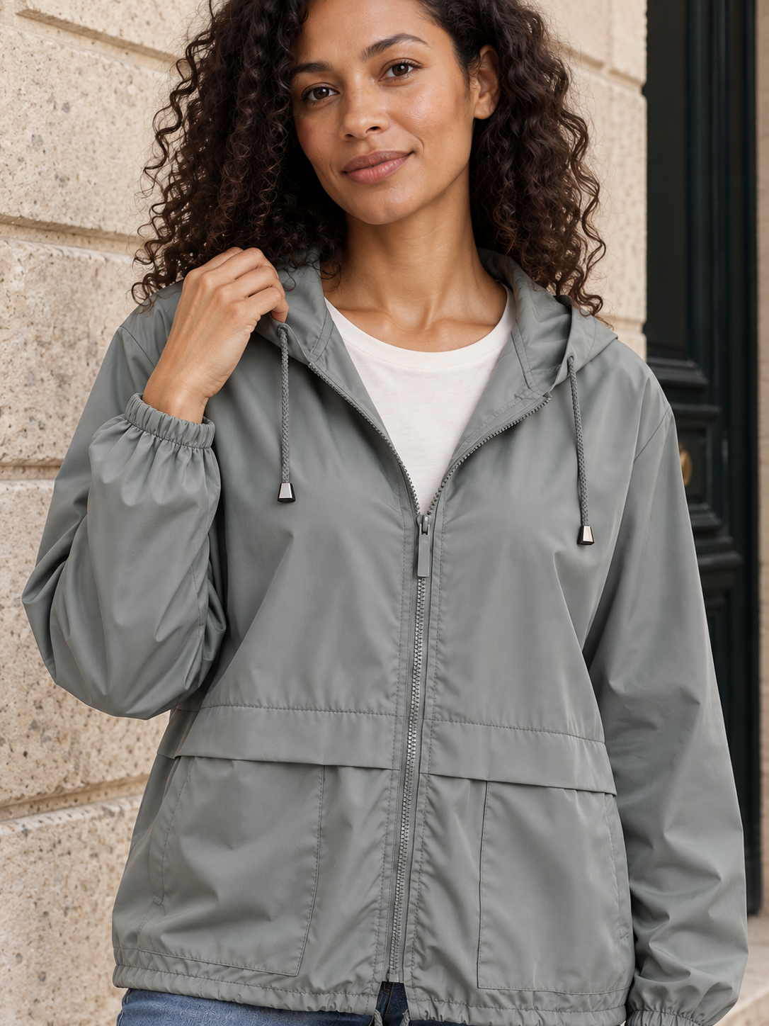 Sidonie — Hooded waterproof jacket