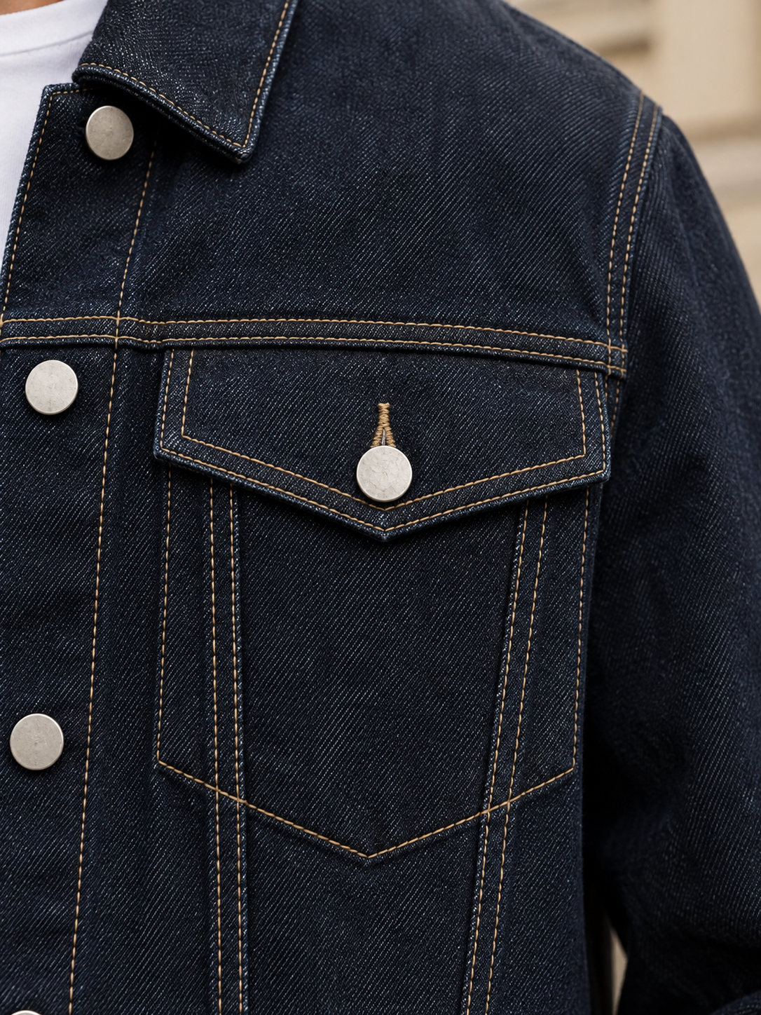 Veste en jean oversize indigo — Marianne