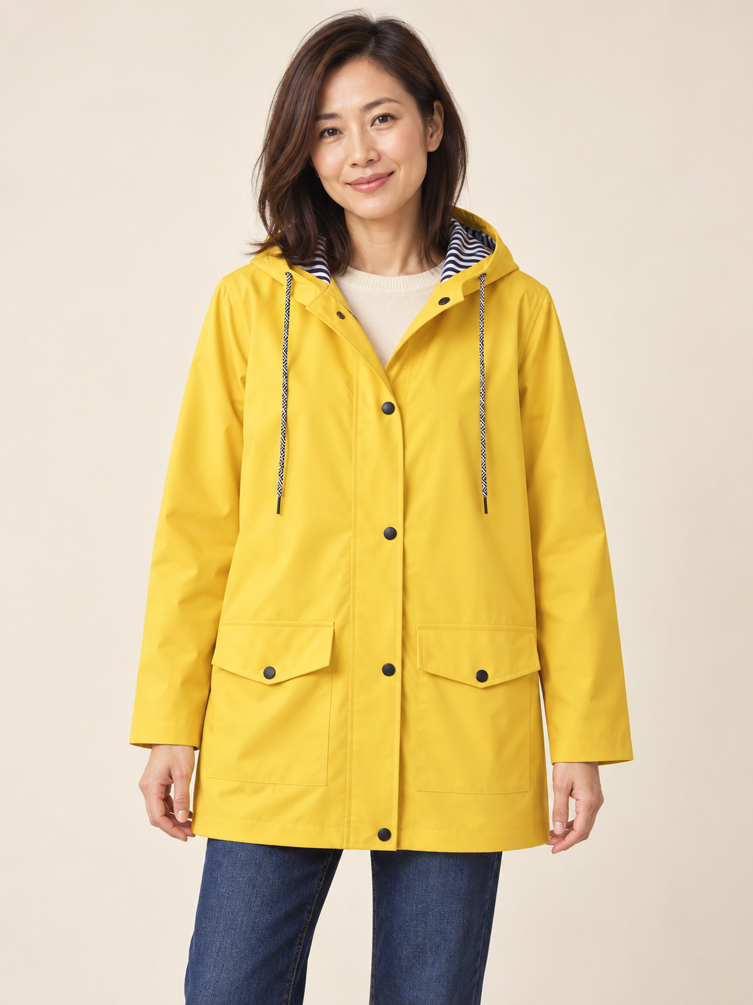 Aliénor — Lined hooded waterproof jacket
