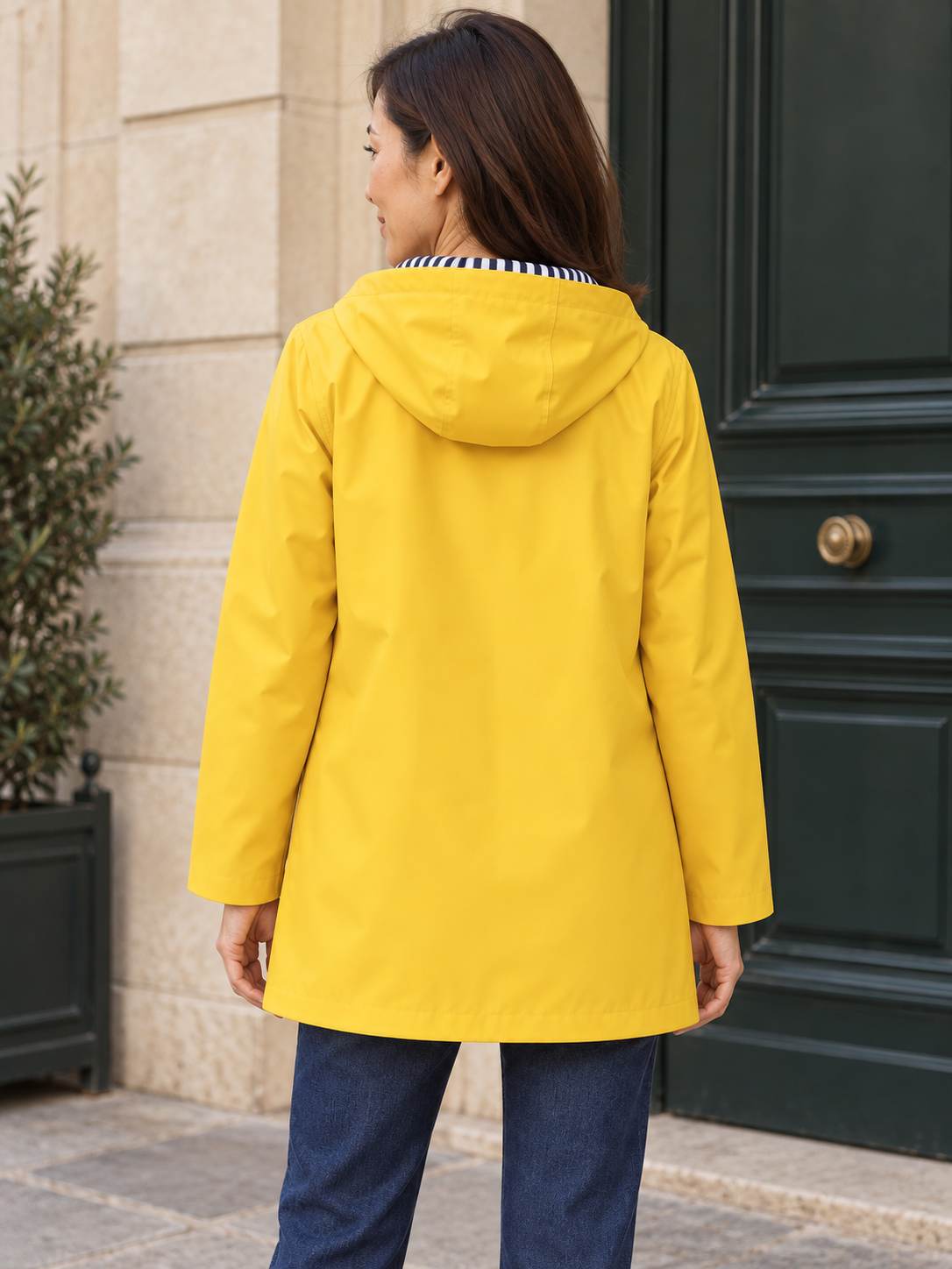 Aliénor — Lined hooded waterproof jacket