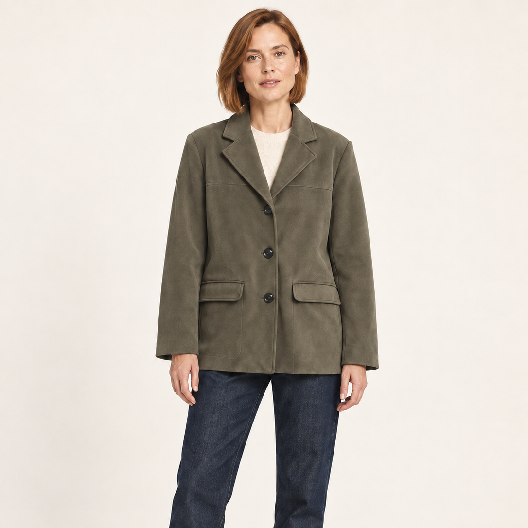 Veste en suédine à trois boutons — Mathilde