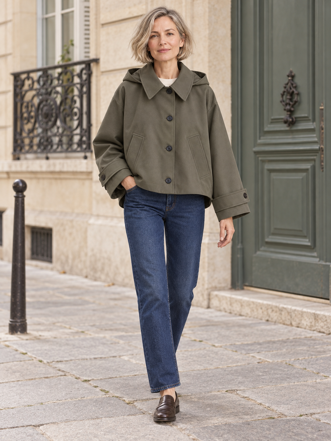 Veste courte à capuche — Madeleine