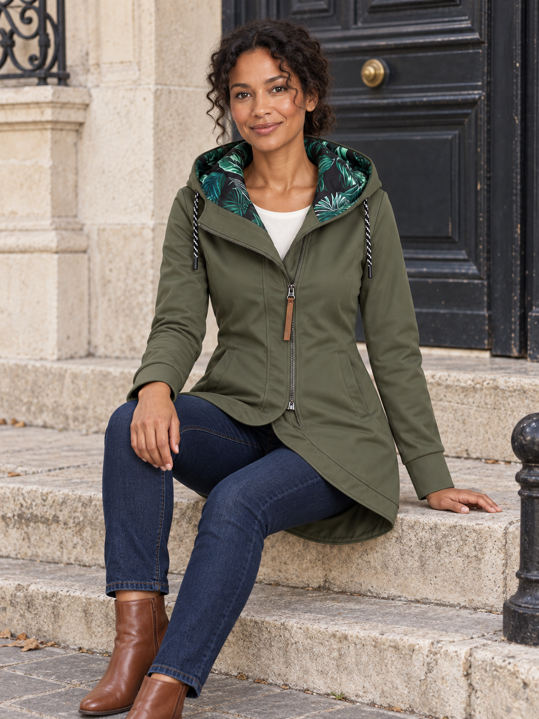 Giacca impermeabile con cappuccio — Lucile