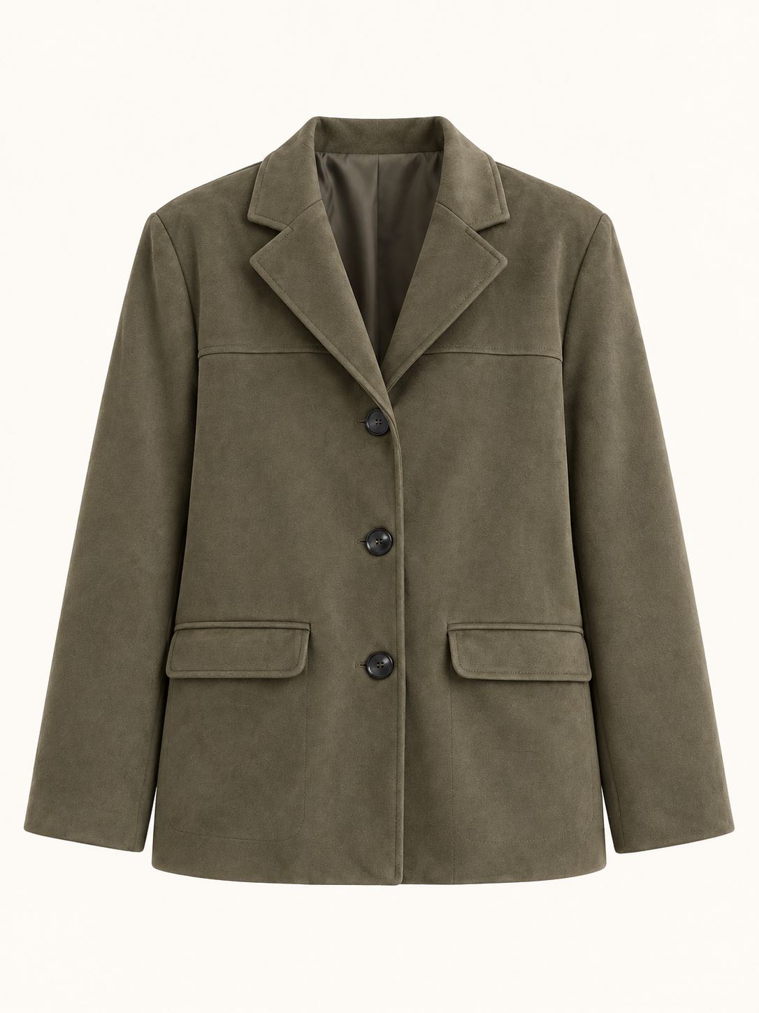 Veste en suédine à trois boutons — Mathilde